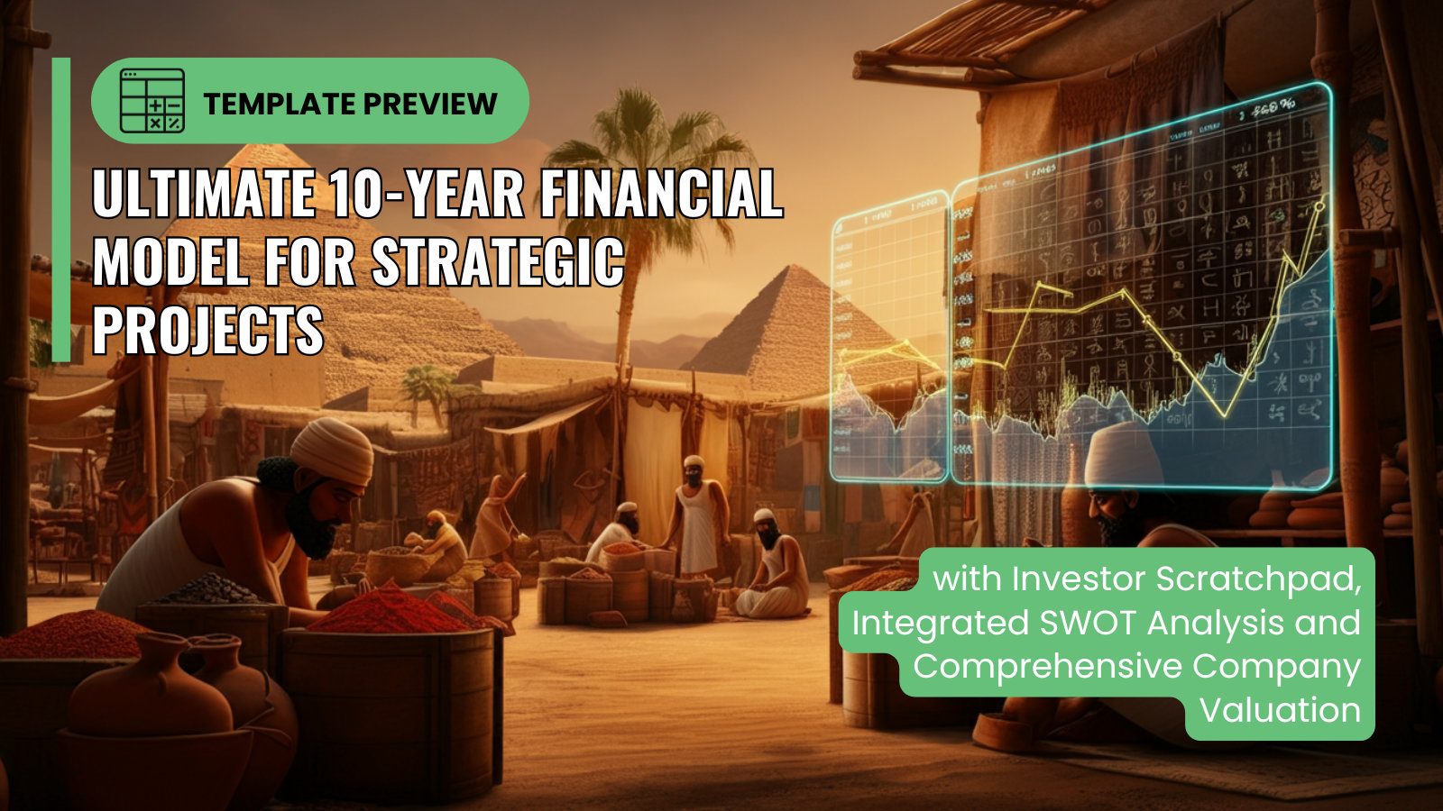 Best Financial Models | Ultimate 10-Year Financial Model for Strategic Projects with Investor Scratchpad, Integrated SWOT and Comprehensive Company Valuation | BFM YouTube Thumbnails - 1