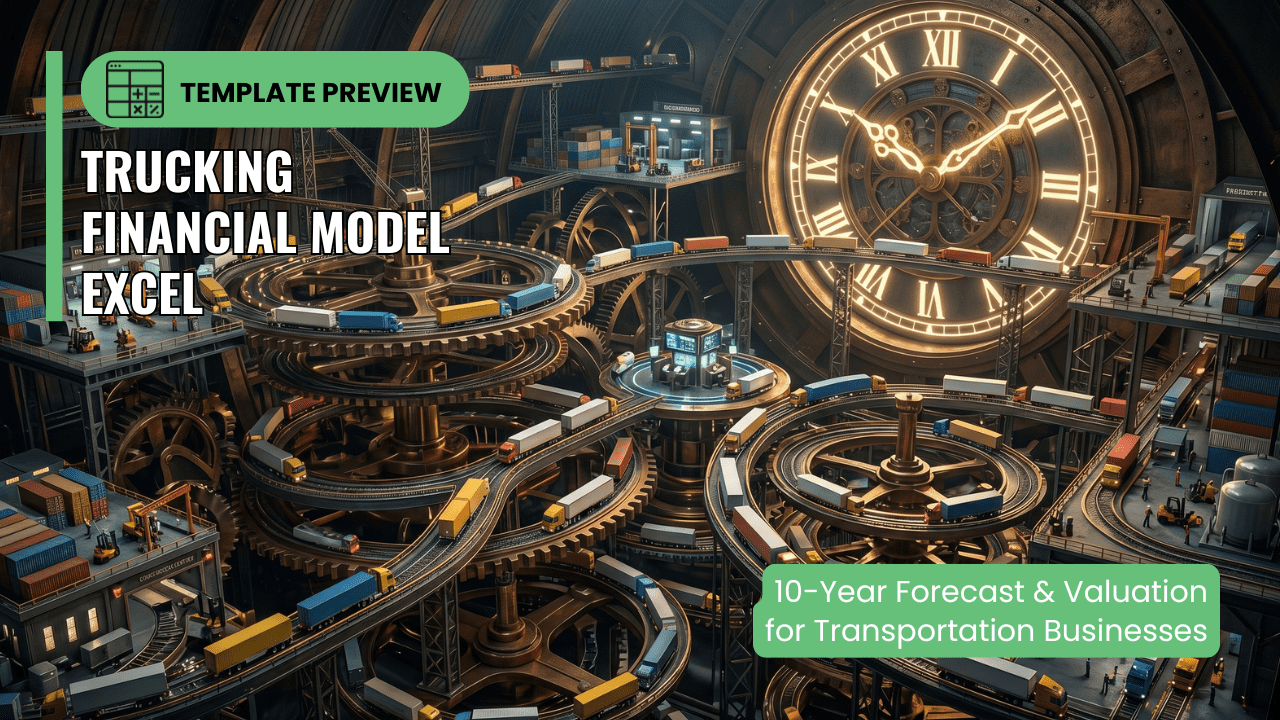 Trucking Financial Model Excel — 10-Year Forecast & Valuation for Transportation Businesses